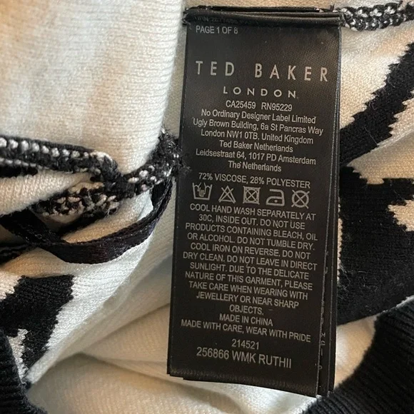 Ted Baker London Cropped Knit Sweater Size 2 or US 6 - Picture 11 of 13